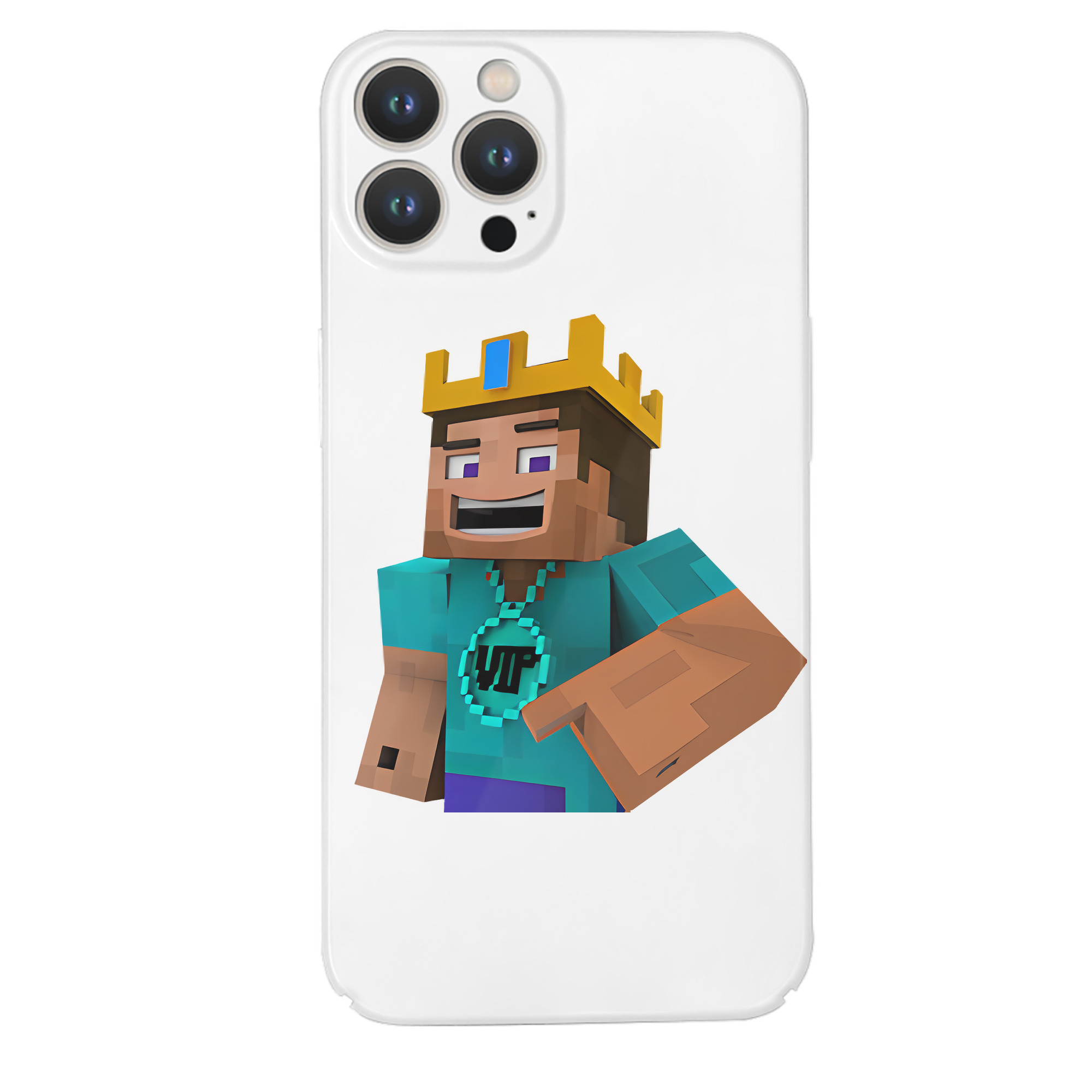 （画像用） マインクラフト ブロックの世界 Minecraft MC Block world 【iPhone 14シリーズ対応】ハードケース